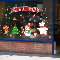 Božićna zidna naljepnica Santa Claus Snowmen Zidna naljepnica Hidroizolacijska prozora Sklapajte PVC