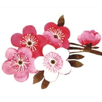 Xinwanna Spring breskva cvjetna samoljepljiva zidna naljepnica Početna spavaća soba dnevni boravak naljepnica