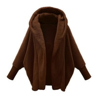 Beppter Ženske jakne i kaputi s kapuljačom sa kapuljačom, kaput zimska topla vuna kaput pamučna kaputa