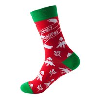 Ediodpoh Božićne čarape za ženske čarape Print čarape Pokloni Pamučne duge smiješne čarape za žene Novelty