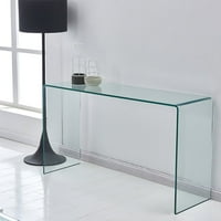 GZXS Clear Glass uski stol za uski konzoli iza kauča u ulaznoj tablici uskog ulaza