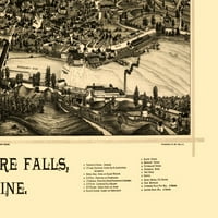 Livermore Falls Maine - Norris - 23. 37. - Mat umjetnički papir