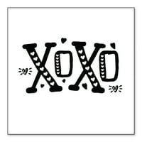 Distinconknk Prilagođeni naljepnica odbojnika - 10 10 ukrasni naljepnica - bijela pozadina - XOXO Black