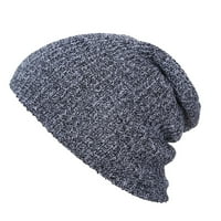 Dadaria Winter Hats Unise Hip Hop Hat topla zima vuna pletene skijanje lubanje Slouchy Caps Hat tamno