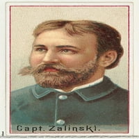 Kapetan Zalinski, uzorak pisača za Svjetski izumionici Suvenir album za Allen & Ginter Cigaretes Poster
