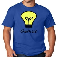 Muška majica Genius Lightbulb, XL True Royal Blue - visok