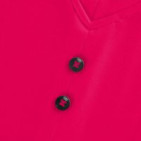 Cleance ženska modna casual solidna boja V izrez dugi rukav duglu dugac dugački vrhovi vruće ružičaste