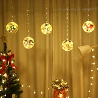 Temacd Dekorativni lagani kreativni ukrasni ukrasni LED string viseći ukras svjetlosne sobe za Božić