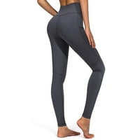Joga hlače Ispiši gamaše Yoga trčanje sportske hlače Ženske fitness workout hlače sive + l
