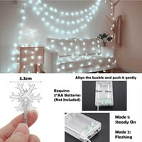 Božićne svjetlo, FT LED pahuljica Stripna svjetla Vodootporna bakalna svjetla za spavaću sobu Sobu vrtna