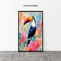 Toucan poster - Toucan Portret Print - Bird Art - Divljač - akvarel Art - Poklon za veterinar, ljubavnik