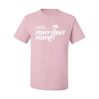 Divlji Bobby, evo - riblja riblja riba, ribolov, grafički tee, svijetlo ružičaste, 4x-velike