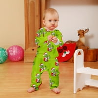 Nestašna božićna pidžama za obiteljski čišćenje, božićne hlače za obiteljsko-zelene monstrum mišiće