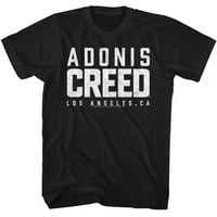 Rocky Adonis Creed White Logo Crna visoka majica 3xlt