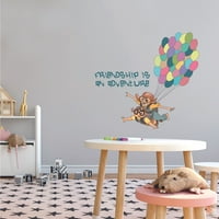 - Uklonjiva djeca za djecu SOPA SOBANSKIH KORIŠTA DÉCOR Freends Balone Dizajn vinilnih zidnih naljepnica