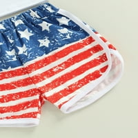 TODDLER Baby Boy 4. jula Outfit bez rukava u Sjedinjenim Državama Držama za zastavu Cisterna za zastavu