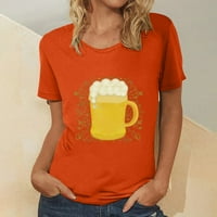 Fanxing klirens Slatka pivska majica za žene za žene Ljeto kratkih rukava TESS TOPS OKTOBERFEST BLOUSE