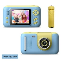 Dječja kamera za trogodišnje djevojke i dječake, 24MP dječji digitalni fotoaparat s velikim ekranom, dječji rođendanski pokloni kamera za djecu dolaze sa 32G TF karticom