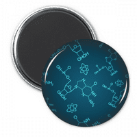 Plava Checal molekularna struktura Ilustracija Hladnjak Magnet ukras ukras