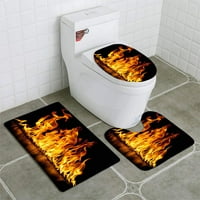 Vatra i plamen Kupatilo za kupatilo set za kupac Contour Mat i toaletni poklopac poklopca
