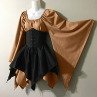 Dezsed renesansne haljine za čišćenje žena Halloween Women Cosplay kostimi Gothic Retro dugih rukava