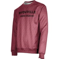 Muški Crveni d'Youville Saints Cross Naziv države Drop Duks pulover