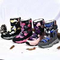 Dječji dječaci Dječji čizme za snijeg zima Potpuno krzno obložene tople cipele na otvorenom čizme otporne