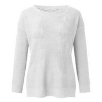 Outfmvch džemperi za žene labav dugi rukav džemper ležerni pulover uvodni džemper ženski vrhovi ženskih