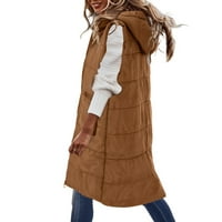 Kaputi za žene jesen i zimski preveliki pamuk u dugim kaputima sa kapuljačom a xxxl
