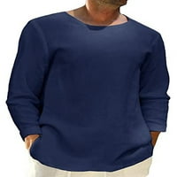 Capreze muns majica Crew vrat na vratu dugih rukava T majica modna bluza pulover od punog boja crne