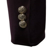Kacomark PI muški kaputi i jakne čišćenje muški jesenski casunski odijelo dugme ukrasno odijelo kaput vino