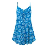 Plave haljine za žene Ljetne modne haljine veličine m