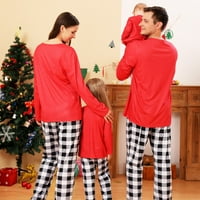 OSLY božićna slova ispisana Xmas porodična odjeća Božićna porodica koja odgovara pidžamim set za obiteljske