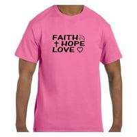 Kršćanska religijska majica vjera nada ljubav