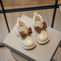 Akiihool Toddler Girls Boots Djevojke cipele obložene kože visoke kožne unise prve šetnje cipele