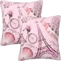 Eiffelov toranj jastuk za bacanje set romantičnog putovanja u Parizu ukrasni jastučnici za meke jastuke