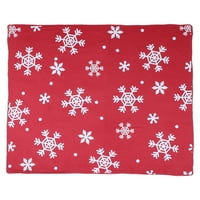 Božićni pahuljica pokrivač s festivalskom festivalskom pokrivaču Kućna upotreba toplog pokrivača