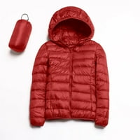 Ediodpoh Žene Topla vodootporna lagana jakna s kapuljačom Vjetrootporni zimski kaput sa recikliranom