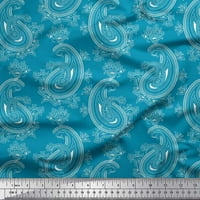 Soimoi modalno satenska tkanina umjetnička paisley ispis tkanina od dvorišta široka