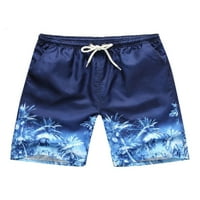 Sanviglor muške dno crteći kratke hlače Elastične struk Ljetne kratke hlače Havajski mini pantalone