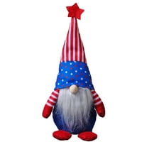 Cleance American Day za nezavisnost Dwarf Gnome Plish Ornament