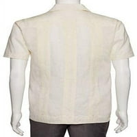 Kolekcija gospoda izgrađene guayabera majice za muškarce - Guayaberas para Hombres Burgundija X-Veliki