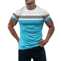 Vučene majice za muškarce Muscle Gym Workout Atletska košulja Stripe Tee majica Top Thirts Majice za