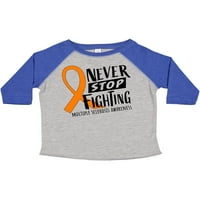 Inktastic nikad ne prestanite boriti se protiv višestrukog sklerosira svijesti o sklerozi dječaka majica ili majica mališana