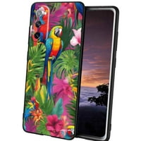 Kompatibilan sa Samsung Galaxy S Fe telefonom, vibrant-tropski-papagaji - Case Silikonski zaštitnik