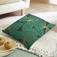 Niuredltd Green Leaf Minimalistički bacanje jastuci pokloni Mom kćer sestra Decor Pokloni posteljina