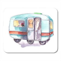 Prikolica Vintage Motorhome Caravan Travel Adventure Camp Camper MousePad Mouse PAD MOUS MAT