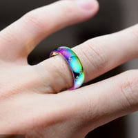 Prstenovi za djevojke Modni šareni titanijum čelični prsten za angažman par prsten nakit pokloni