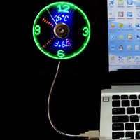 Hesoicy Hands-Berse-Prfable Fan USB port ABS nježni vjetar svjetlosni sat Električni ventilator za spavaonica
