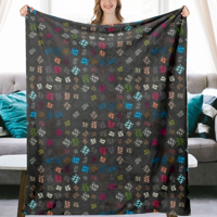 Grafički sloj tiskani mekani flanel pokrivač za pranje lagane toplo bake za dnevnu sobu kauč na razvlačenje